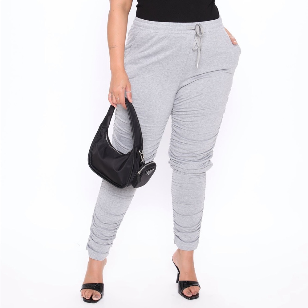 Stacked Grey Pants!